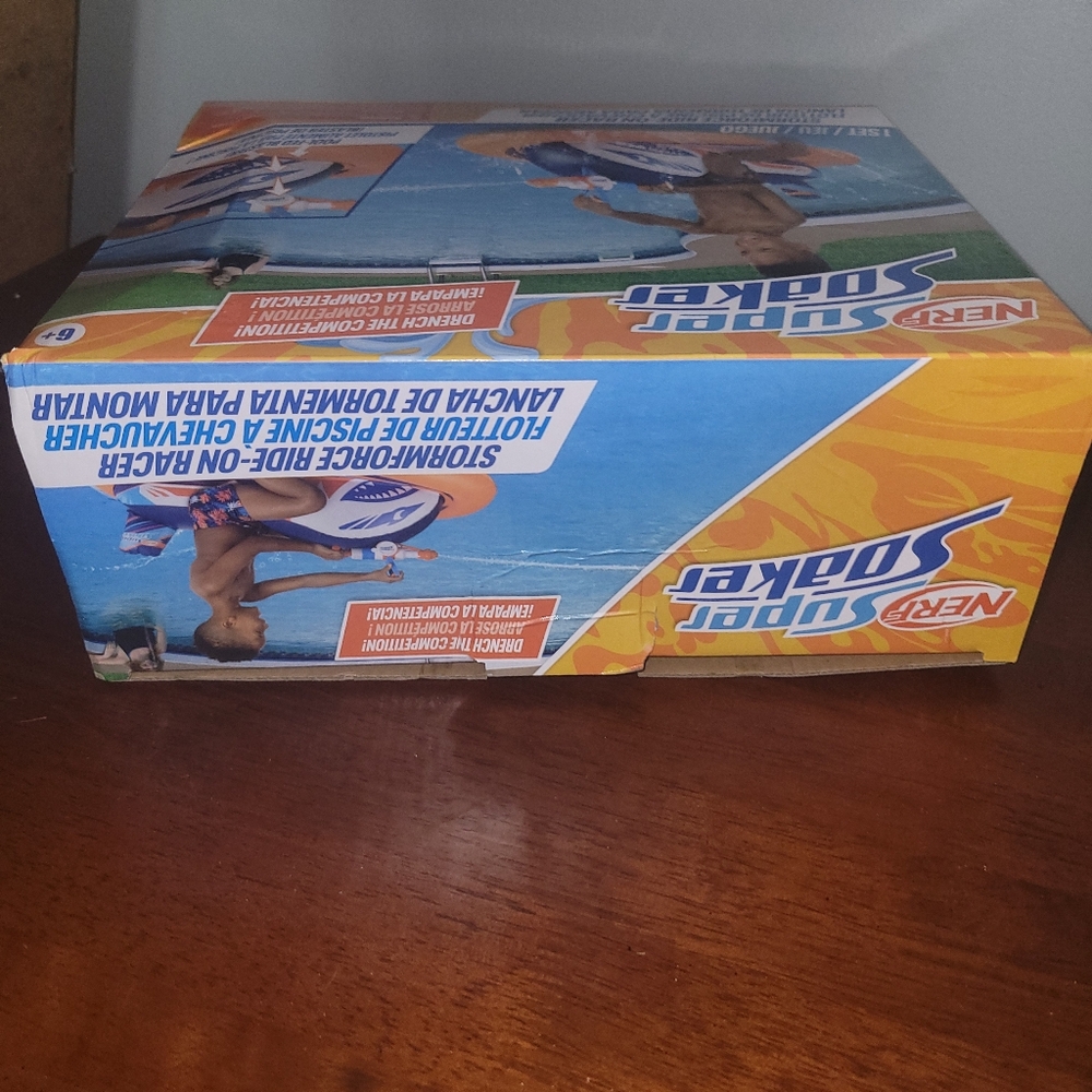 NERF Super Soaker Stormforce Ride-On Racer – Inflatable Pool Float - New - Picture 7 of 7